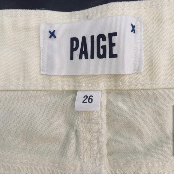 PAIGE deconstructed Jimmy Jimmy white denim Short - Picture 7 of 14
